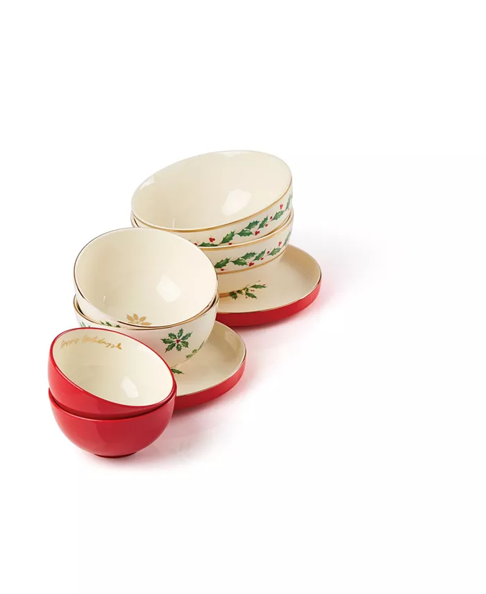 Lenox Holiday Luna Nesting Dinnerware Set of 8