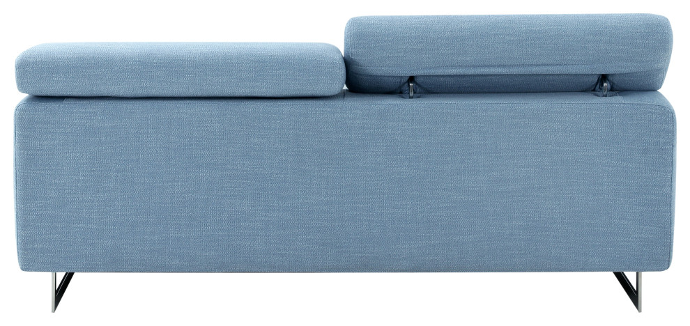 Pasargad Home Serena Modern Sofa (Blue Loveseat)   Contemporary   Sofas   by Kolibri Decor  Houzz