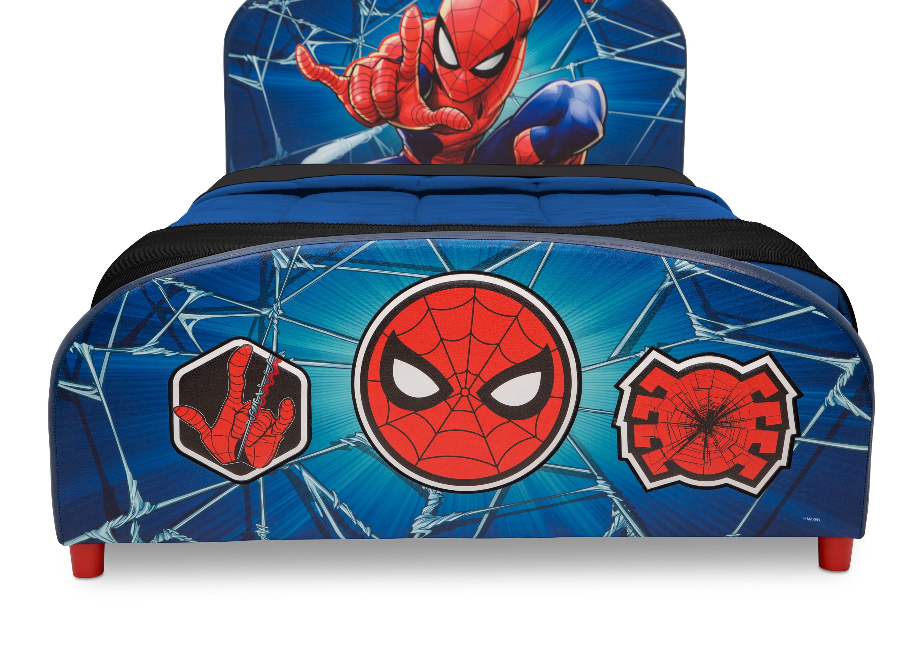 Delta Children Marvel Spider-Man Upholstered Bed, Twin