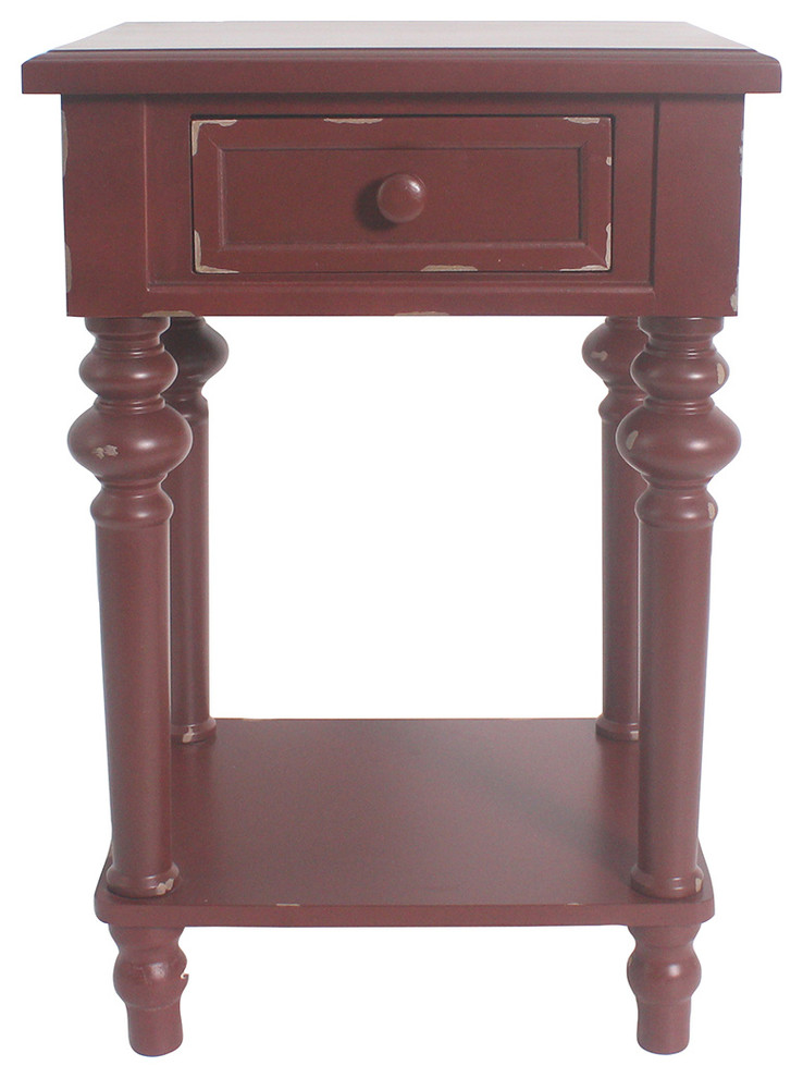 Brooks Accent End Table  25 3/4 quotTall   Traditional   Side Tables And End Tables   by Urbanest Living  Houzz