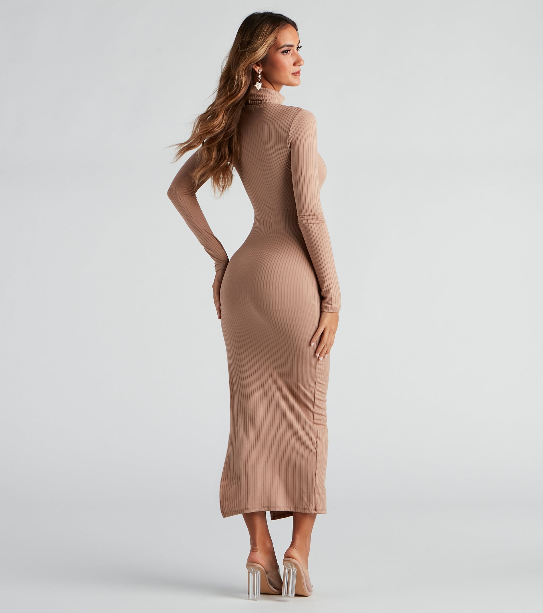 Feeling Good Turtleneck Maxi Dress