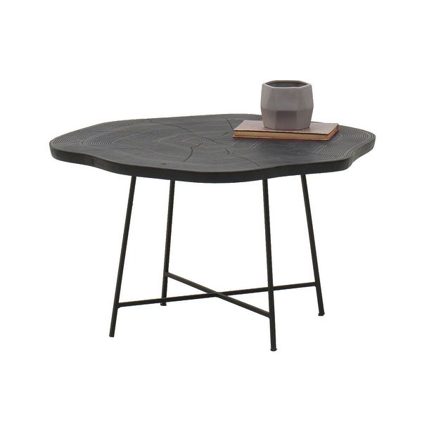 NewRidge Vemdalen Side End Table Large Black European Design