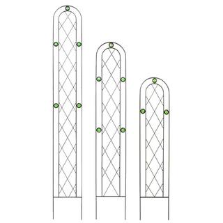 Arcadia Garden Products Emerald 60 in. x 10 in. Metal Trellis TR02