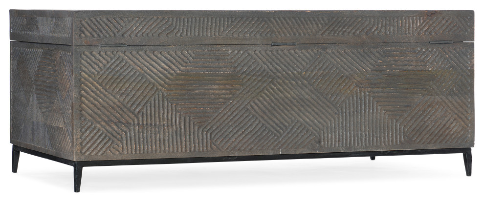 Commerce and Market Carved Chest Cocktail Table   Transitional   Coffee Tables   by HedgeApple  Houzz