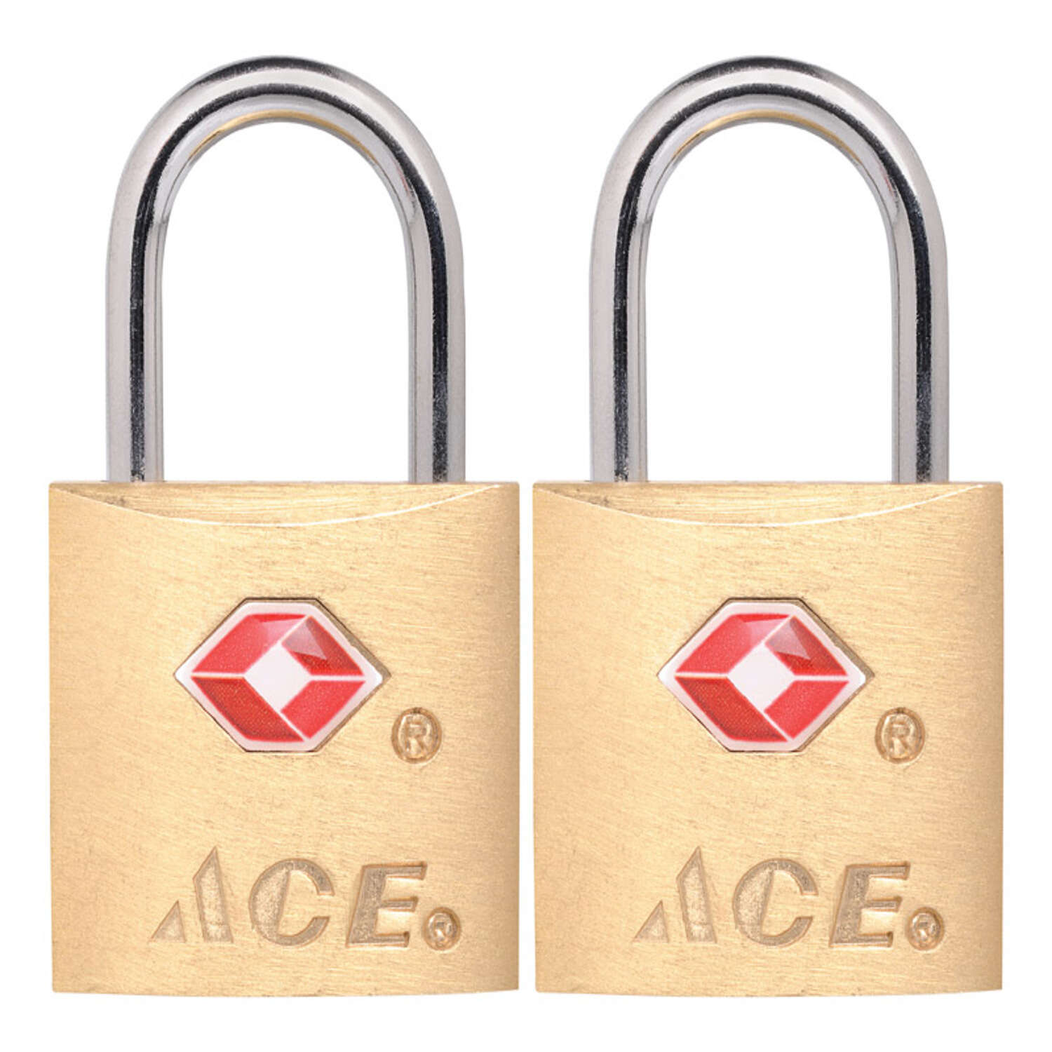 Ace 3/4 in. H X 7/8 in. W X 3/4 in. L Brass Single Locking Luggage Lock Keyed Alike