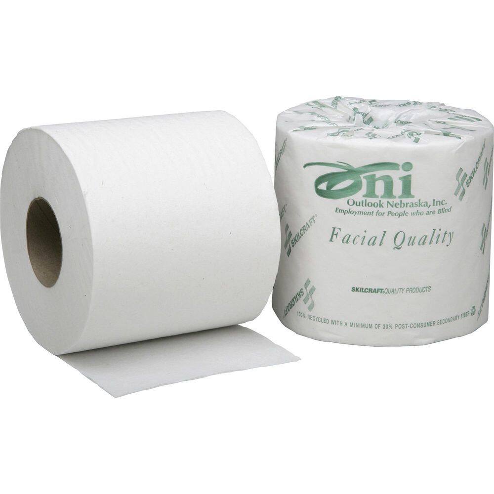 SKILCRAFT Facial Quality Toilet Tissue Paper (550-Sheets per Roll 40-Rolls per Box) NSN5547678