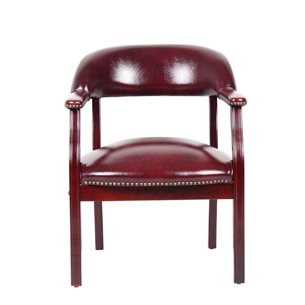 Boss Traditional Mahogany Reception Chair