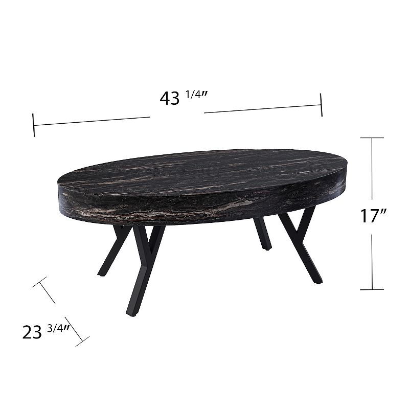 Southern Enterprises Torye Faux Marble Coffee Table