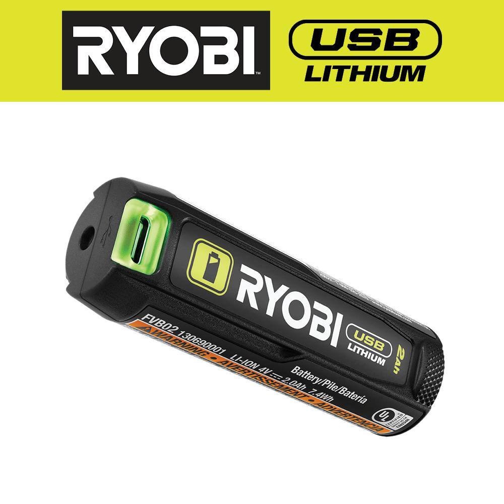 RYOBI USB Lithium 2.0 Ah Lithium Rechargeable Battery FVB02