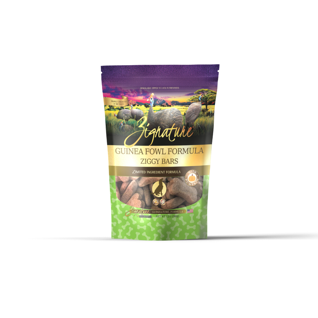 Zignature Ziggy Bars Guinea Fowl Dog Treats