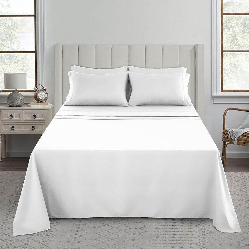 Microfiber Solid Bed Sheet Set - Lux Decor Collection