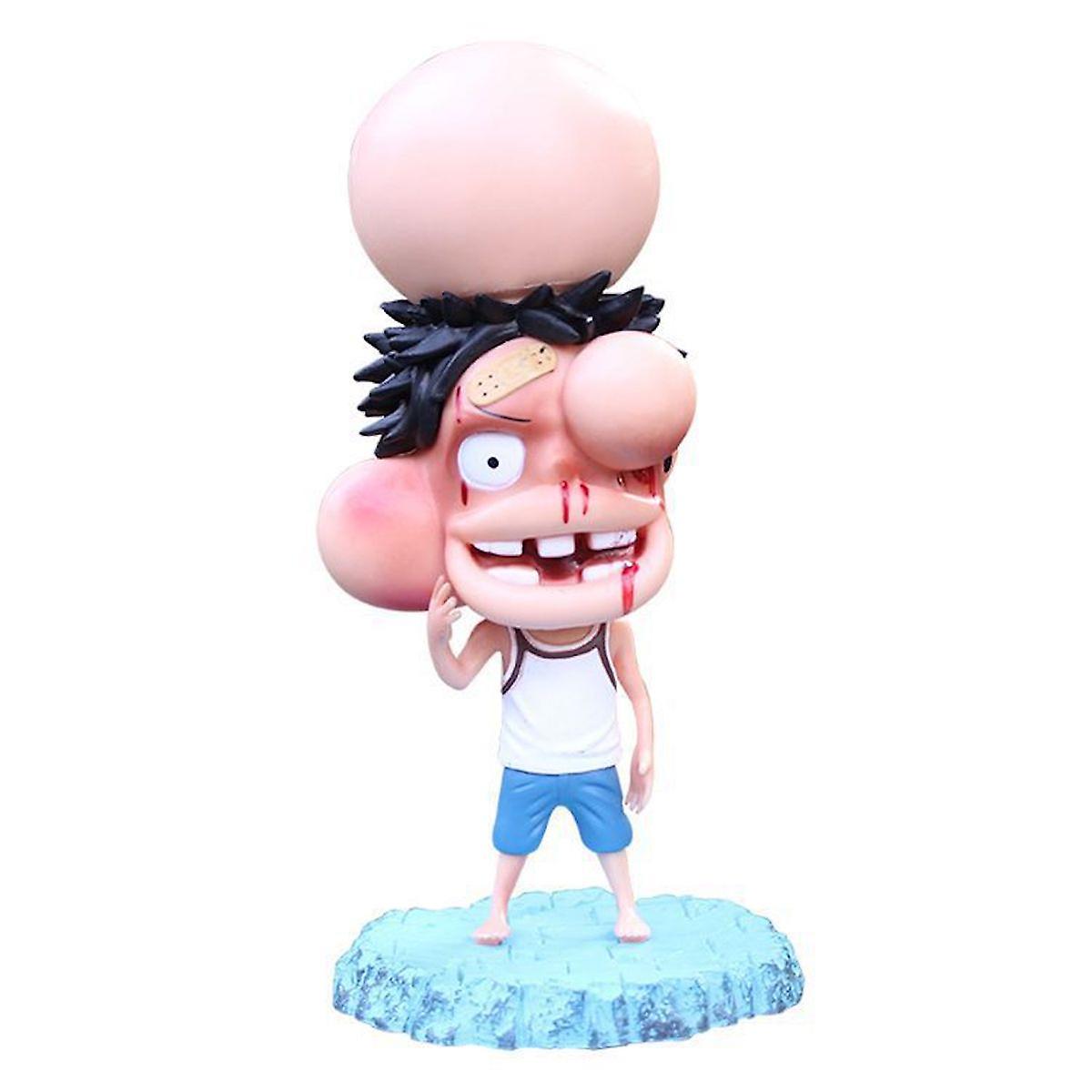 Puffy Face Luffy One Piece Anime Action Figure Toy Model 19cm