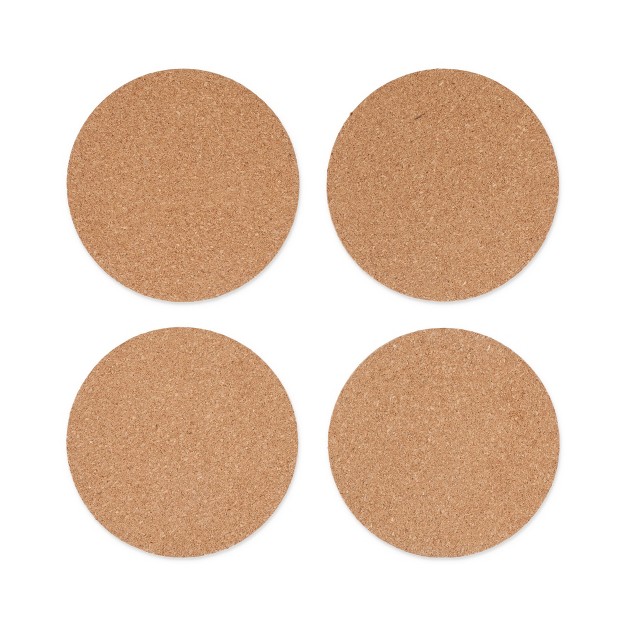 True Buoyant Cork Coasters Modern Round Coasters Genuine Cork Protect Tables And Surfaces Set Of 1