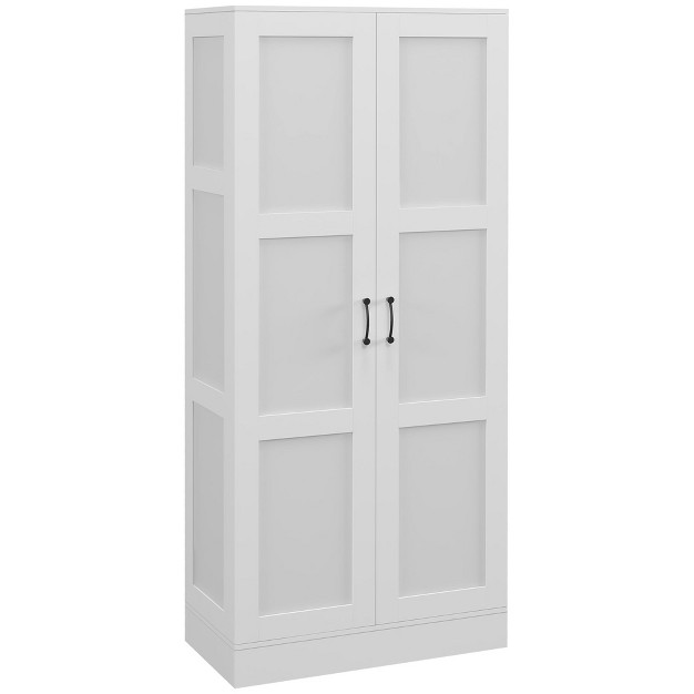 Tall Modern Style Storage Cabinet With Storage Shelves For Bedroom And Living Room Or Hallway