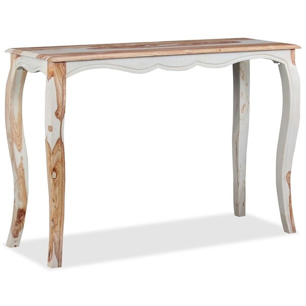 vidaXL Console Table Solid Sheesham Wood 43.3