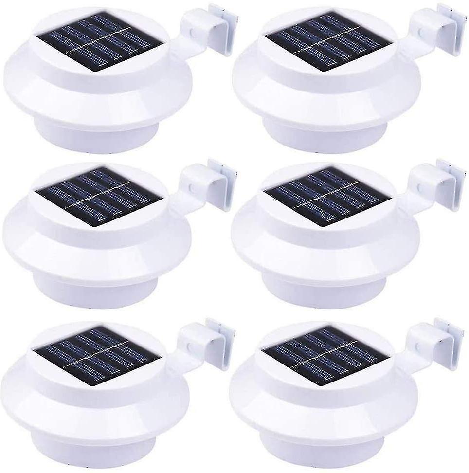 [6 Pieces] Solar S Solar En Gutter Ing， Solar Path For ， Fence， En