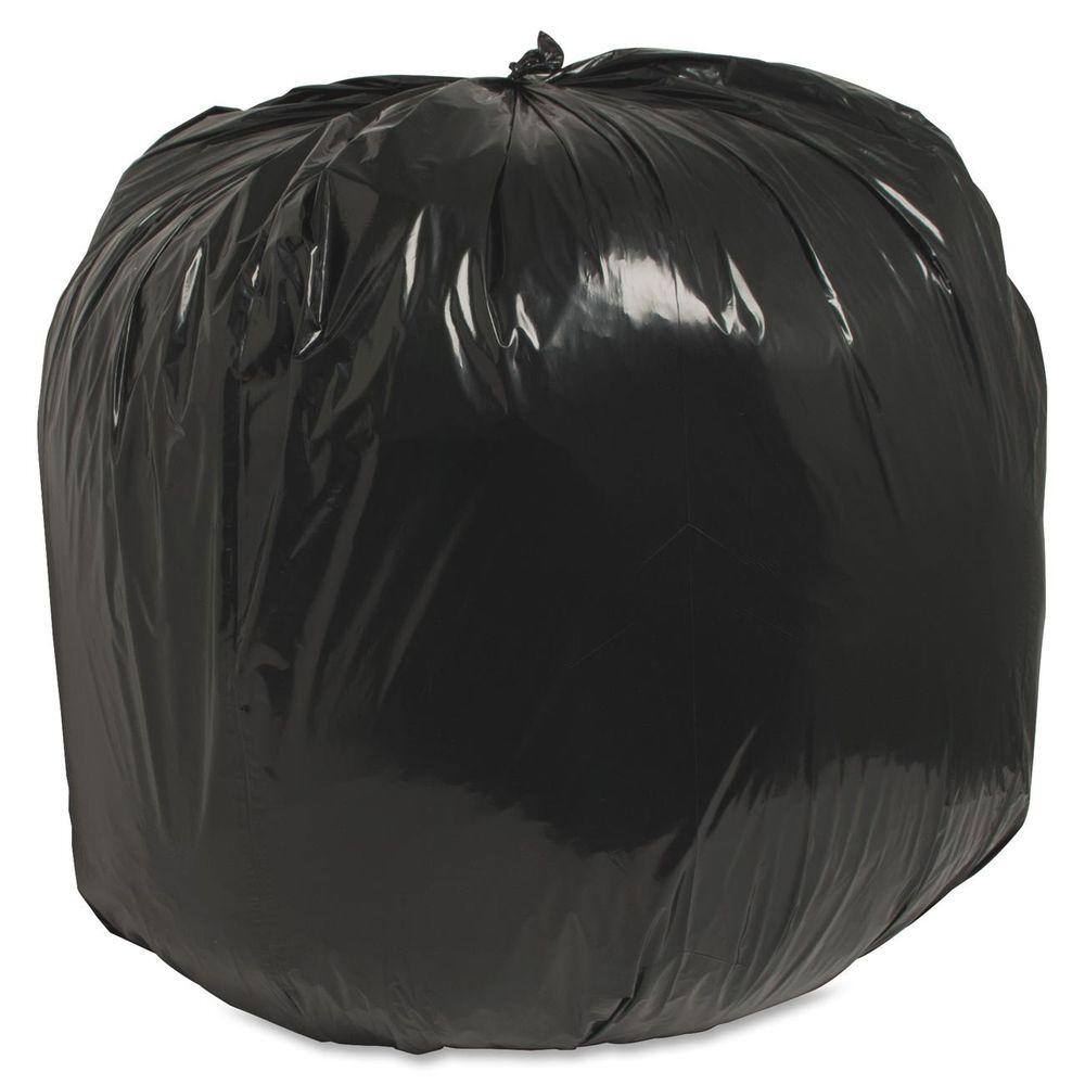 Nature Saver 45 Gal. 40 in. x 46 in. 1.25 mil Recycled Heavy-Duty Trash Liners (100Box) NAT00990