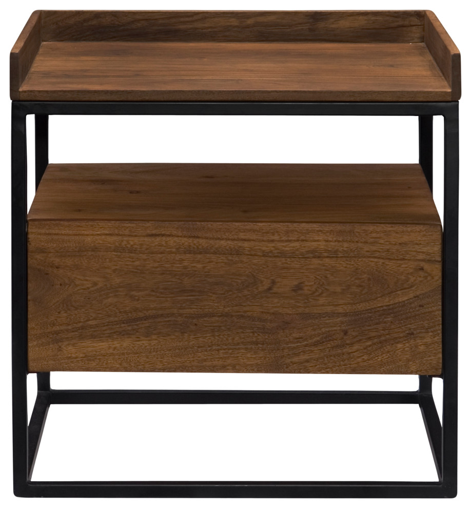 Industrial Vancouver Side Table   Brown   Industrial   Side Tables And End Tables   by First of a Kind USA Inc  Houzz