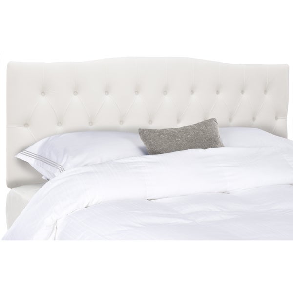 SAFAVIEH Axel White Tufted Headboard (King) - - 16391422