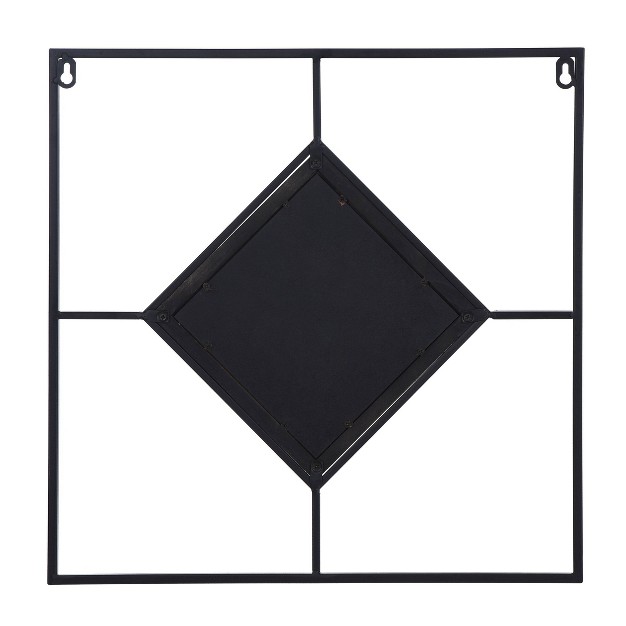 Jasper Diamond Tile Wall Mirror Black white Stylecraft