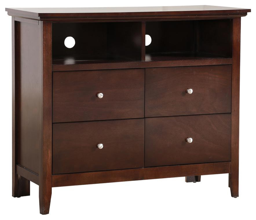 Hammond Cappuccino 4 Drawer Chest of Drawers (42 in L. X 18 in W. X 36 in H.)   Transitional   Entertainment Centers And Tv Stands   by Makers  Houzz