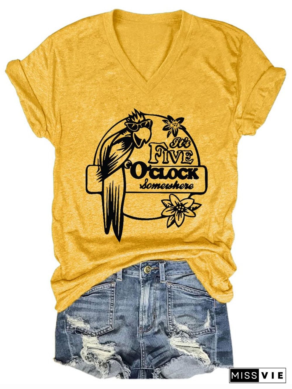 Women's It's 5 O'clock Somewhere Casual T-Shirt