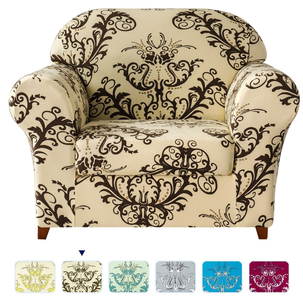 Subrtex Stretch Printed Floral Washable Sofa Slipcover