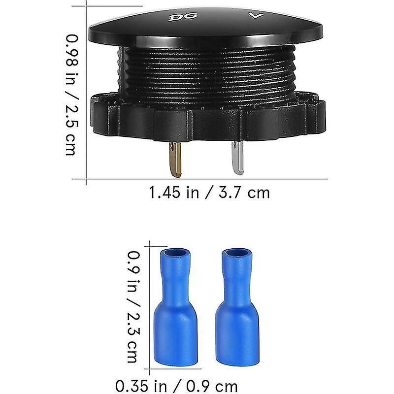 Dc 12v-24v Led Digital Voltmeter For Car， Motorcycle， Car， Truck， Boat (green Light)