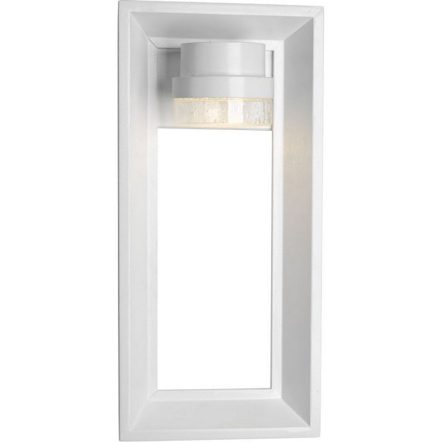 Progress Lighting Z 1010 1 light Outdoor Wall Sconce Black Finish Seeded Glass Shade