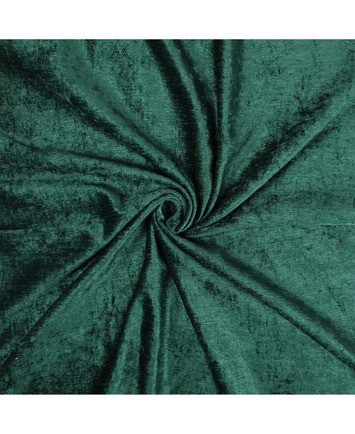 6ix Tailors Fine Linens Juno Velvet Emerald Platform Bed Skirt King 15 Drop