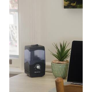 Comfort Zone Personal Wave Whisper-quiet Cool Mist Portable Ultrasonic Aromatherapy Humidifier with Auto Shut-Off CZHD10BK