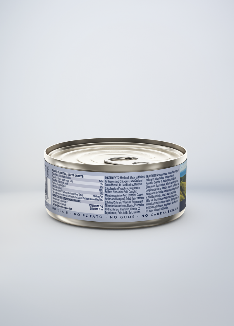 ZiwiPeak Grain Free Mackerel Recipe Canned Cat Food