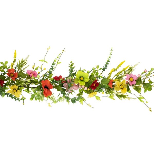 Poppy and Eucalyptus Spring Garland