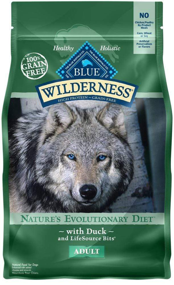 Blue Buffalo Wilderness Grain Free High Protein Duck Recipe Dry Dog Fo