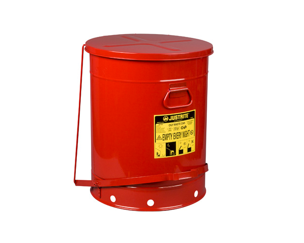 JustRite 21 Gallon Foot Operated Oily Waste Can 09700