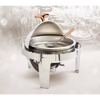 5PC 6.3 QT Roll Top Chafing Dish TTU-14889-EC