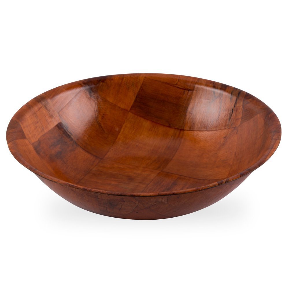 Winco WWB-12 Wooden Woven Salad Bowl， 8-inch