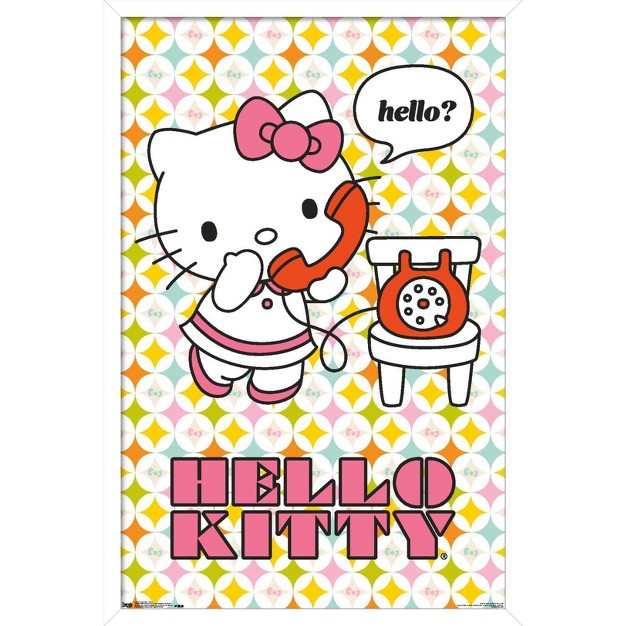 Trends International Hello Kitty Hello Framed Wall Poster Prints