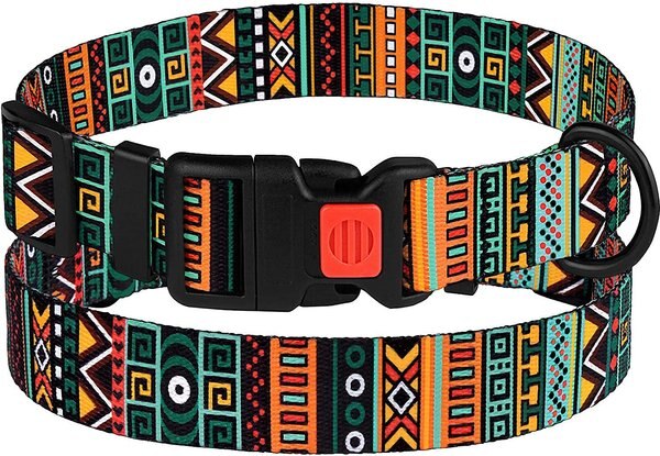 CollarDirect Tribal Pattern Aztec Design Nylon Dog Collar