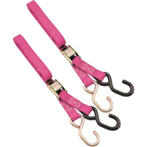 BikeMaster 1" Tiedowns (Pink)