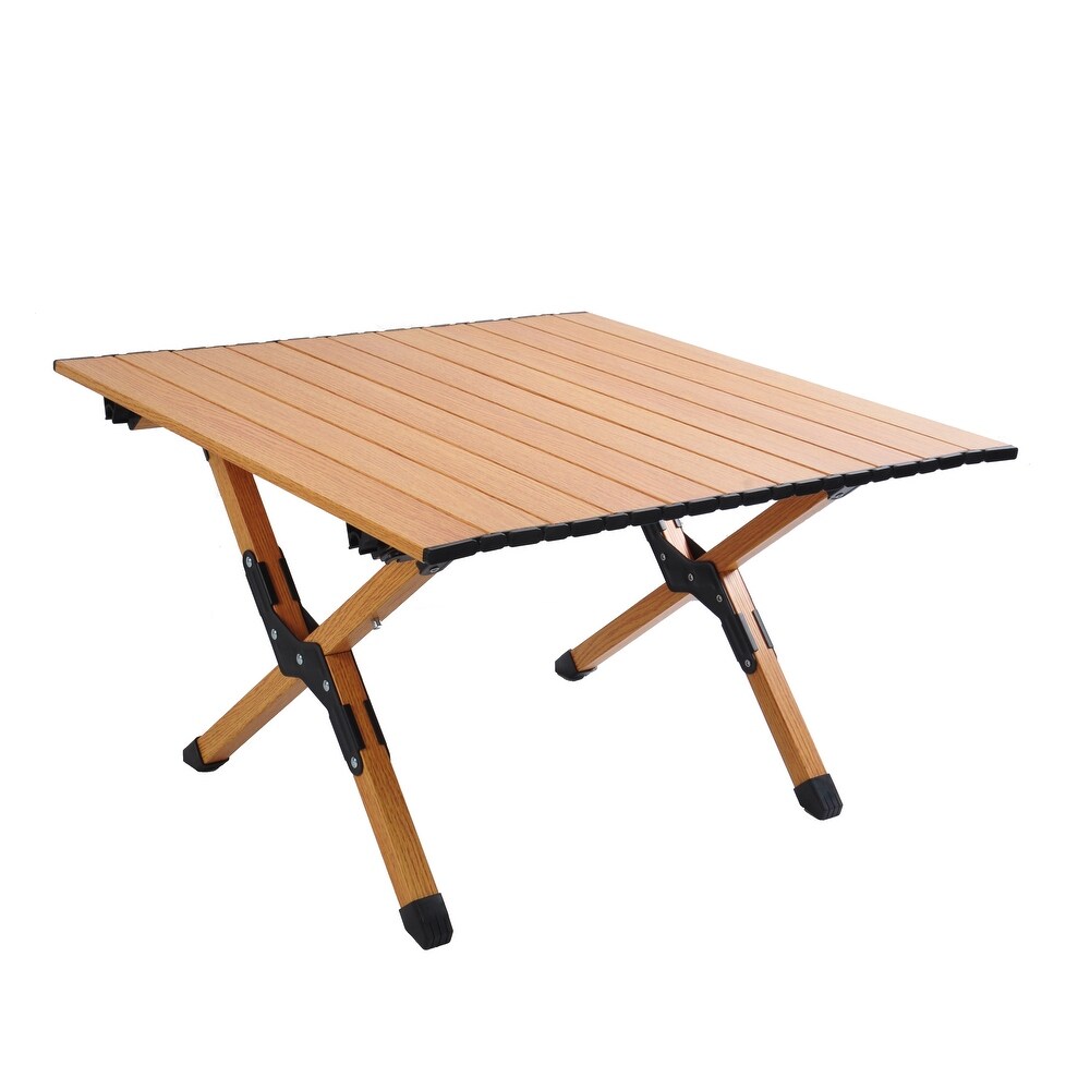 Portable Picnic Table with Folding Solid X Shaped Frame