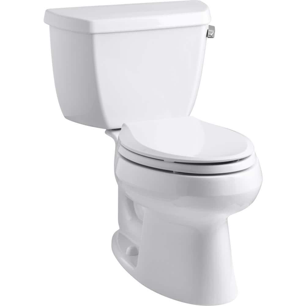 KOHLER Wellworth 2piece 128 GPF Single Flush Elongated Toilet in White