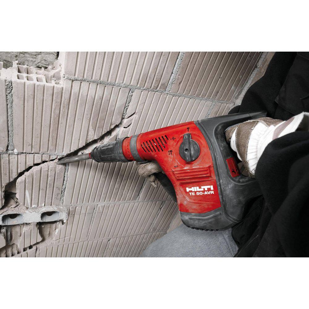 Hilti 120-Volt Corded TE 50 AVR SDS Maximum 34 in. 17.7 in. x 10.7 in. Rotary Hammer Drill and TE 3-C SDS Plus Hammer Drill 3553051