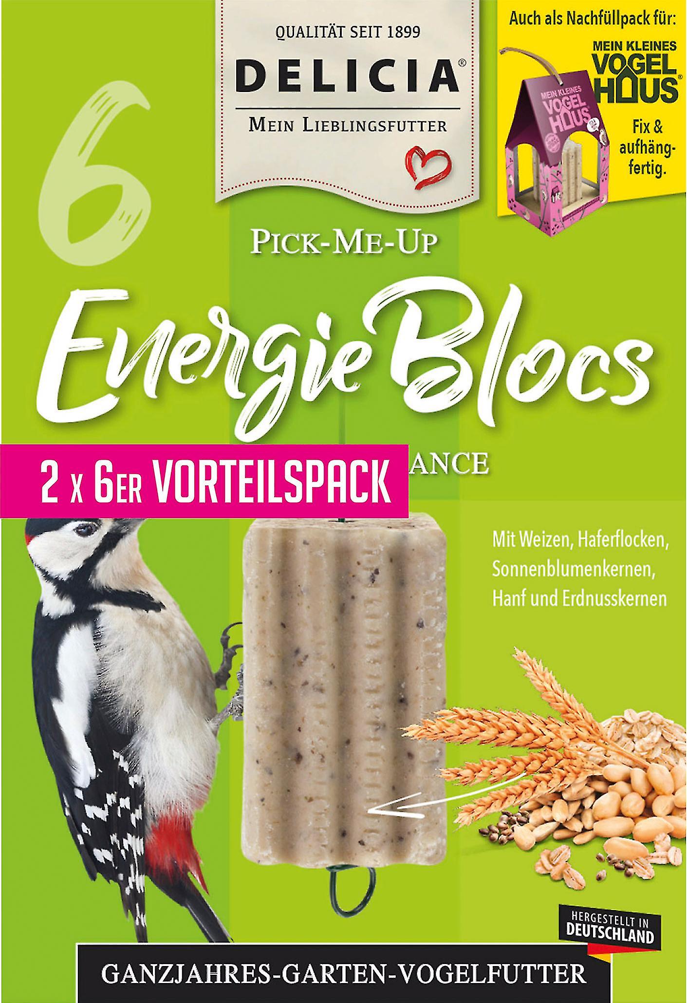 FRUNOL DELICIAÂ® DeliciaÂ® Pick-Me-Up Energieblocs Duo Pack， 2 x 6 StÃ¼ck