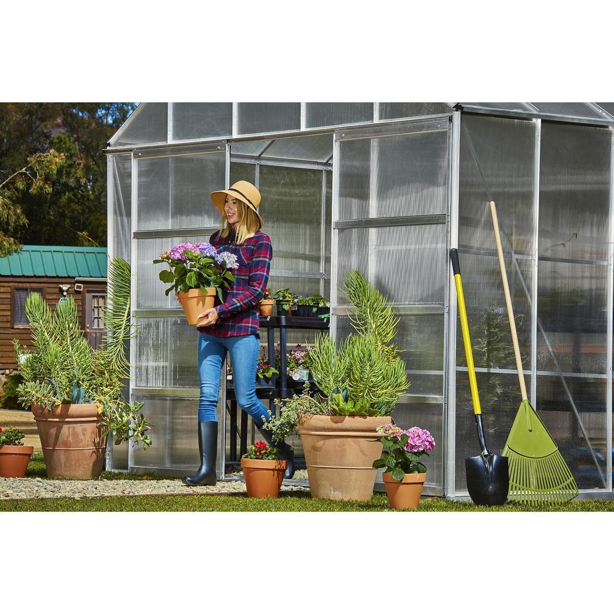 💥Today's Special-Harborfreight-10 ft. x 12 ft. Greenhouse with 4 Vents💥