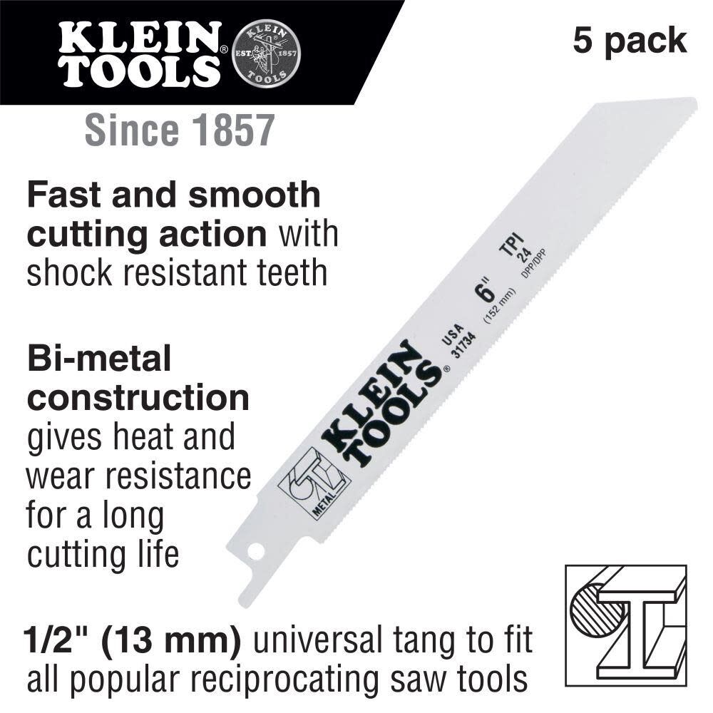 Klein Tools Recip. Saw Blades 6