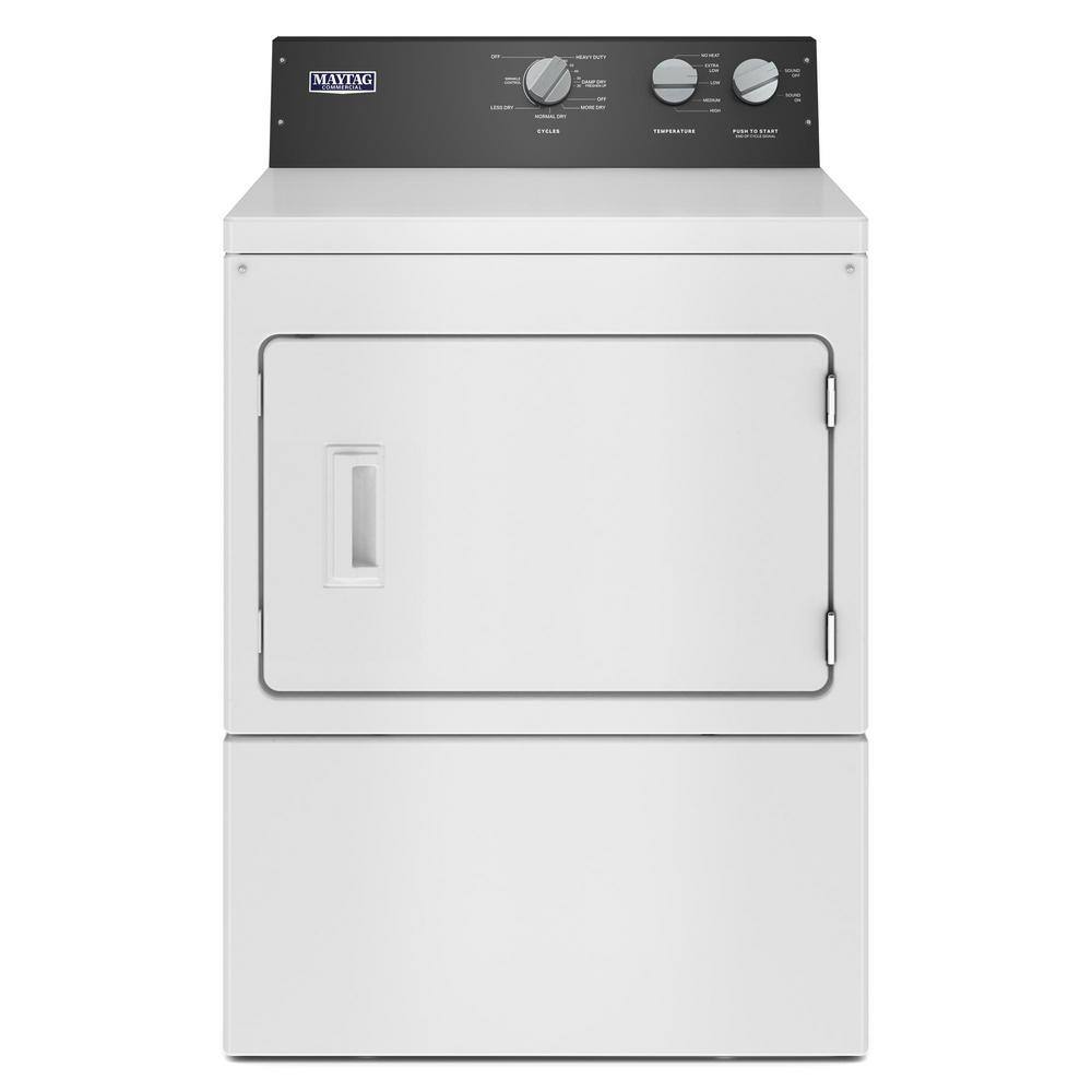 Maytag 7.4 cu.ft. vented Front Load Electric Dryer in White with Premium Motor MEDP585GW