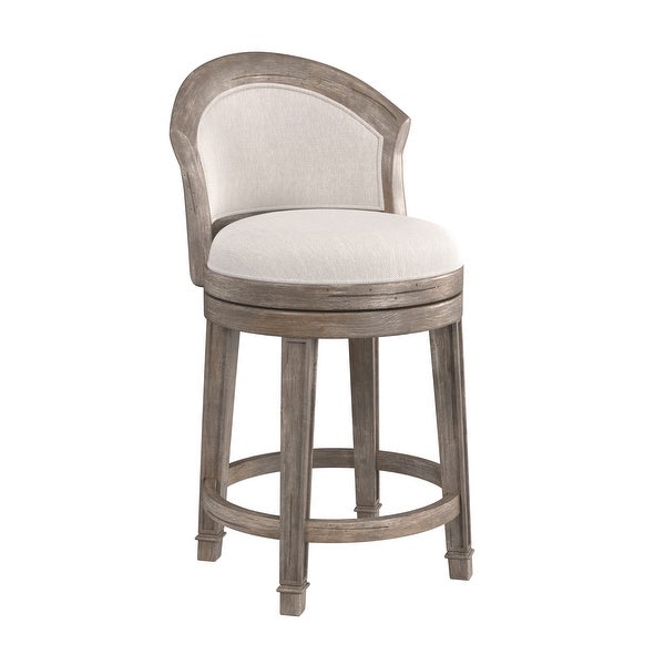 Hillsdale Furniture Monae Wood Upholstered Swivel Stool