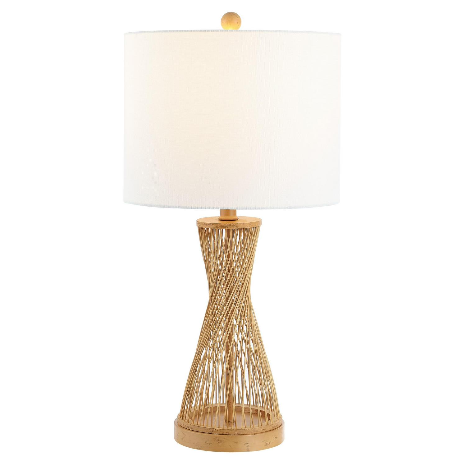 Safavieh Magnus 25.5 in. Solid Bamboo Table Lamp， Natural