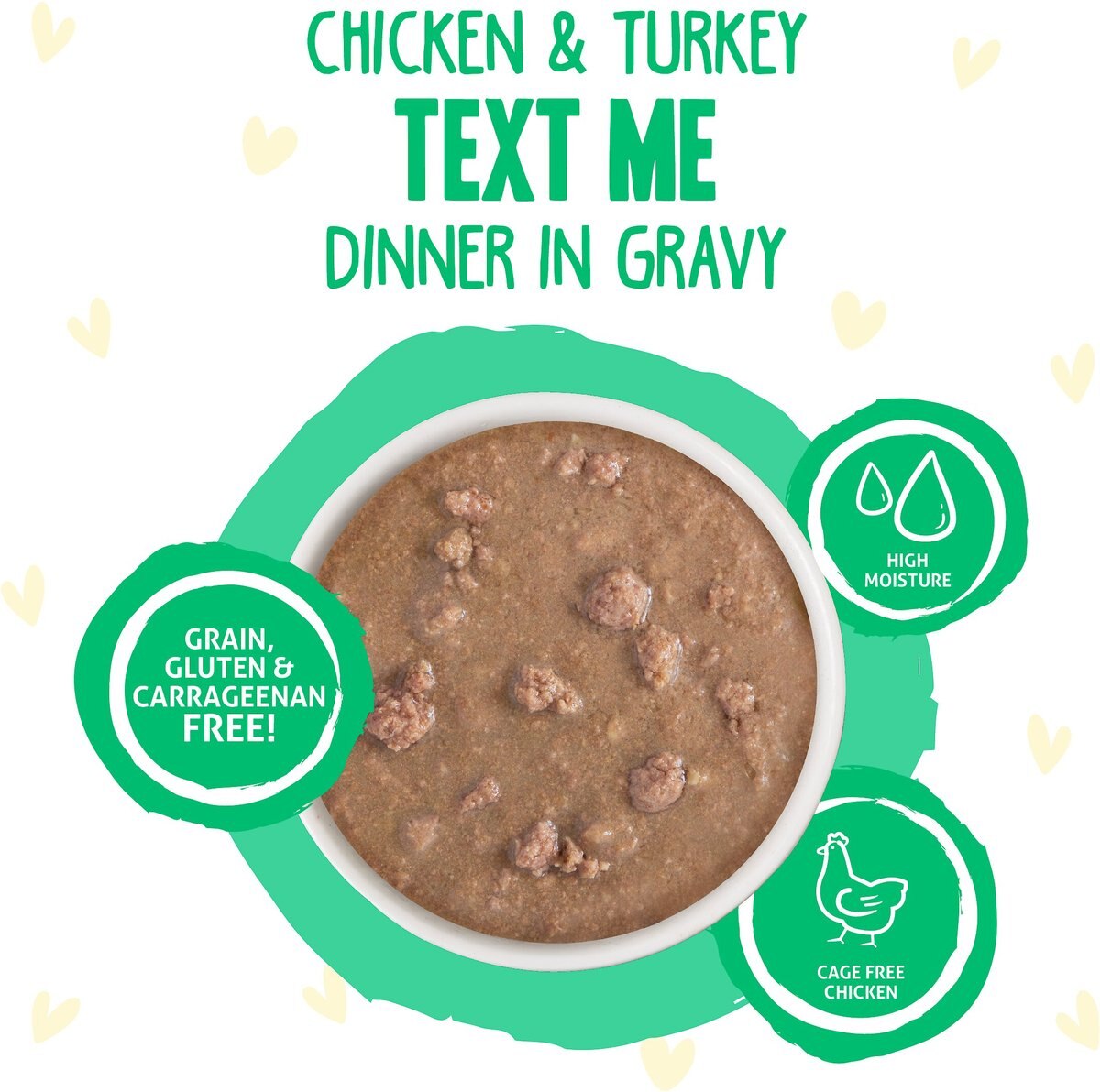 BFF OMG Text Me! Chicken and Turkey in Gravy Wet Cat Food Pouches